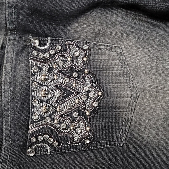 Gently Loved women's jeans by suko jeans size 12 loads of jewels blue/black fade - Picture 14 of 16